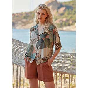 Women's Homewear Set With Short Sleeves & Short Pants Penye Mood