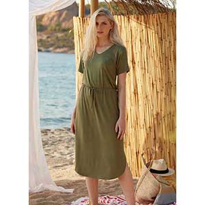 Women's Homewer Dress With Short Sleeves Penye Mood