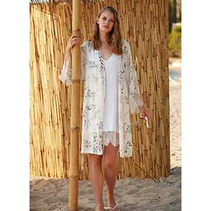 Women's Robe+Nightgown With Long Sleeveι Penye Mood