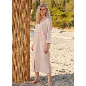 Women's Homewer Dress With Long Sleeves Penye Mood