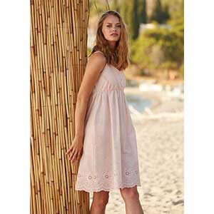 Women's Homewer Dress With Narrow Strap Penye Mood