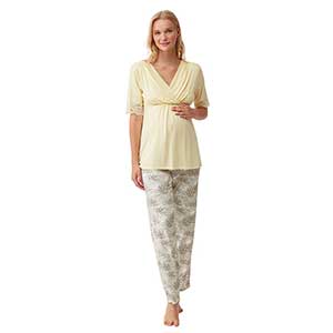 Pyjama Women's Short Sleeve Long Pants Mamy Catherine's