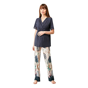 Pyjama Women's Short Sleeve Long Pants Mamy Catherine's