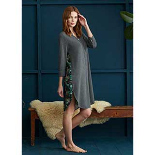 Women's Nightgown With Long Sleeves Penye Mood