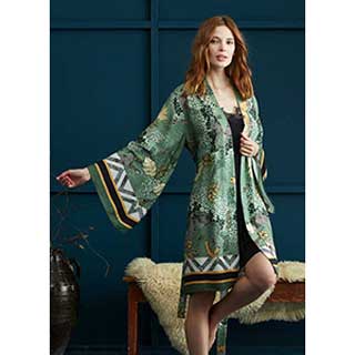 Women's Robe+Nightgown With Long Sleeveι Penye Mood