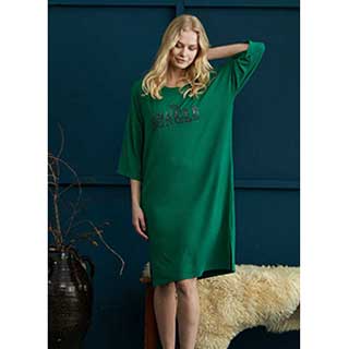 Women's Nightgown With Long Sleeves Penye Mood
