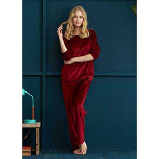 Women's Pyjama With Long Sleeves & Long Pants Penye Mood