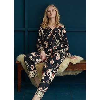 Women's Pyjama With Long Sleeves & Long Pants Penye Mood