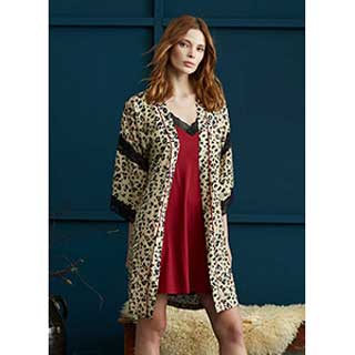 Women's Robe+Nightgown With Long Sleeveι Penye Mood