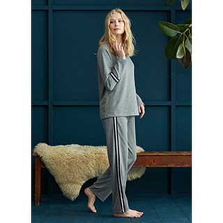 Women's Pyjama With Long Sleeves & Long Pants Penye Mood