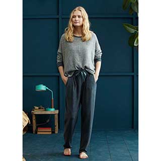 Women's Pyjama With Long Sleeves & Long Pants Penye Mood