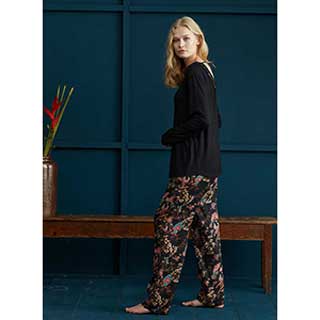 Women's Pyjama With Long Sleeves & Long Pants Penye Mood