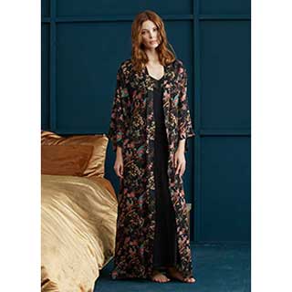 Women's Robe+Nightgown With Long Sleeveι Penye Mood