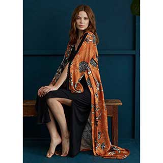 Women's Robe+Nightgown With Long Sleeveι Penye Mood