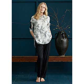 Women's Pyjama With Long Sleeves & Long Pants Penye Mood