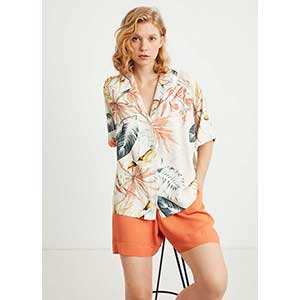 Women's Set Beachwear With Short Sleeves & Short Pants Penye Mood