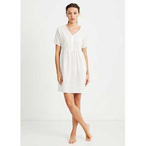 Women's Nightgown With Short Sleeves Penye Mood
