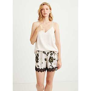 Women's Pyjama With Narrow Strap & Short Pants Penye Mood