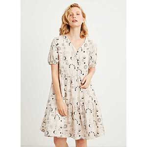 Women's Homewer Dress With Short Sleeves Penye Mood