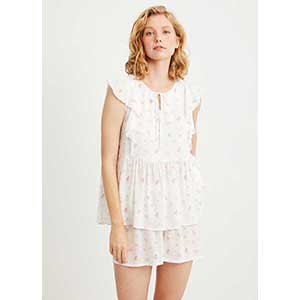 Women's Pyjama With Short Sleeves & Short Pants Penye Mood