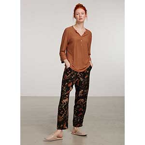 Women's Pyjama With Long Sleeves & Long Pants Penye Mood