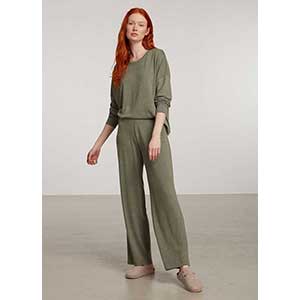 Women's Pyjama With Long Sleeves & Long Pants Penye Mood