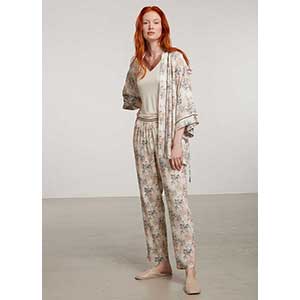 Women's Pyjama+Cardigan With Long Sleeves & Long Pants Penye Mood