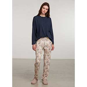 Women's Pyjama With Long Sleeves & Long Pants Penye Mood