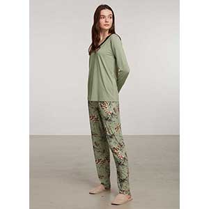 Women's Pyjama With Long Sleeves & Long Pants Penye Mood