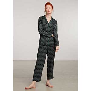 Women's Pyjama With Long Sleeves & Long Pants Penye Mood