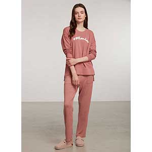 Women's Pyjama With Long Sleeves & Long Pants Penye Mood