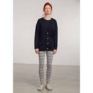 Women's Pyjama+Cardigan With Long Sleeves & Long Pants Penye Mood