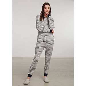 Women's Pyjama With Long Sleeves & Long Pants Penye Mood