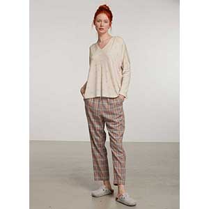 Women's Pyjama With Long Sleeves & Long Pants Penye Mood