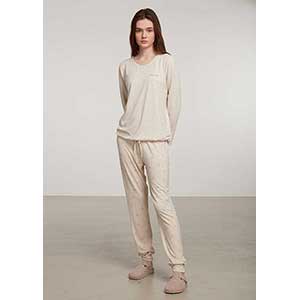 Women's Pyjama With Long Sleeves & Long Pants Penye Mood