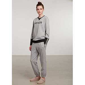 Women's Pyjama With Long Sleeves & Long Pants Penye Mood