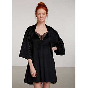 Women's Robe+Nightgown With Long Sleeve Penye Mood