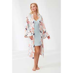 Robe and Nightgown Women's Long Sleeve Penye Mood