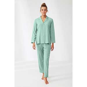 Pyjama Women's Long Sleeve Long Pants Bottom Penye Mood