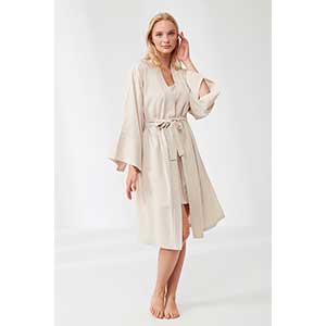 Robe and Nightgown  Women's Long Sleeve Penye Mood