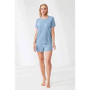 Pyjama Women's Short Sleeve Short Pants Penye Mood