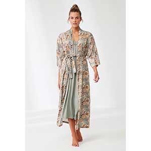 Robe and Nightgown  Women's Long Sleeve Penye Mood