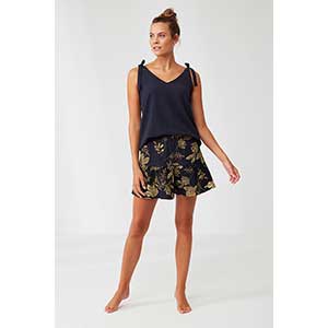 Set Homewear Women's Narrow Strap Short Pants Penye Mood