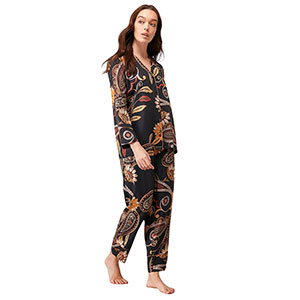 Women's Pyjama With Long Sleeves & Long Pants Penye Mood