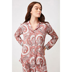 Women's Pyjama With Long Sleeves & Long Pants Penye Mood