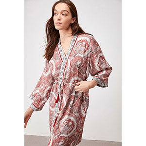 Women's Robe+Nightgown With Long Sleeve Penye Mood