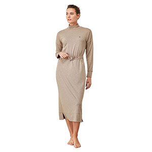 Women's Homewer Dress With Long Sleeves Penye Mood