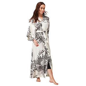 Women's Robe+Nightgown With Long Sleeve Penye Mood