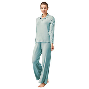 Women's Pyjama With Long Sleeves & Long Pants Penye Mood