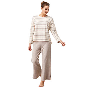 Women's Pyjama With Long Sleeves & Long Pants Penye Mood